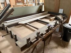 Steel Door Jig on Steel and Timber Bench