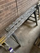 2x Pairs Steel Trestles