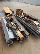 2x pallets of cast iron guttering etc