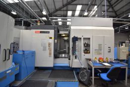 2 x 2002 Mazak FH6000 Horizontal Machining Centres with 12 x Pallet Palletech System