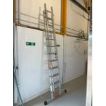 LFI Aluminium Extending Ladder with Stabiliser