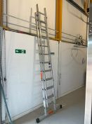 LFI Aluminium Extending Ladder with Stabiliser