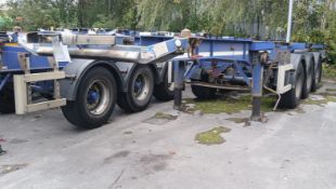 Dennison Tri Axle Lock and Go Sliding Skeletal Trailer, Type FW270002S, Vehicle ID number