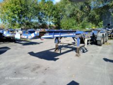 Dennison Tri Axle Lock and Go Sliding Skeletal Trailer, Type FW270002S, Vehicle ID number