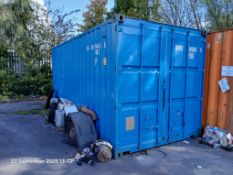 20ft Shipping Container and Contents, comprising assortment of spare vehicle components