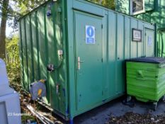 Male and Female Toilet Block Container (Approx. 12ft) (Please note, full RAMS to be submitted, prior