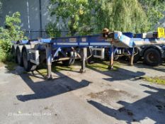 Dennison Tri Axle Lock and Go Sliding Skeletal Trailer, Type FW270002S, Vehicle ID number