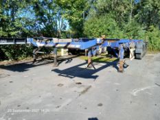 Dennison Tri Axle Lock and Go Sliding Skeletal Tra