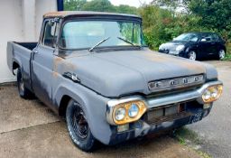 Ford F100 Pick Up Truck 1959, Registration 746 UYR. Mileage: Dial saying 24,263. (Originally 3.6