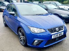 SEAT IBIZA HATCHBACK 1.0 TSI 115 FR 5dr Registration EU18 WNA, Mileage: 83,271. MOT: Expired. V5