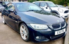BMW 3 SERIES CONVERTIBLE 325i M Sport 2dr Step Auto. Registration EX11 PNL, Mileage: 96,849. MOT: