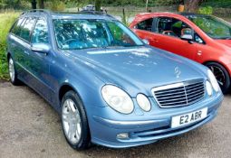 Mercedes E500 V8 estate 2006, Registration E2 ABR. Mileage: 78,048. MOT: Expired. – Rare car,