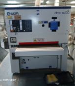 SCM DMC SD30 wide belt throughfeed sander, model DMC CS110, Serial Number AB00005230, Year of