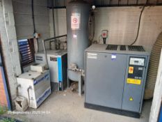 Atlas Copco GA15P Screw compressor, Serial Number AII 250965, Year of Manufacture 2000, Hours