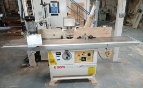 SCM TF110 Nova Spindle Moulder with Maggi Steff 2034 powerfeed, Serial Number AB199189, Year of