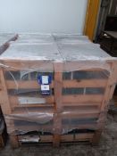 Iris black interlocking tiles approx. 96 to crates - Lift out fee - £5 + VAT