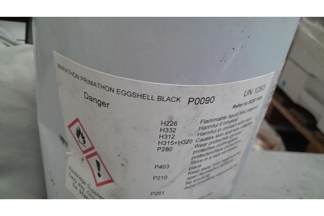 Marathon Primathon Eggshell ,Black 5L Paint - Image 3 of 3