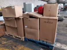 Quantity of Calypso Chelworth wall hung vanity uits & assorted furniture