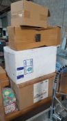 Quantity various light fixters and bulbs