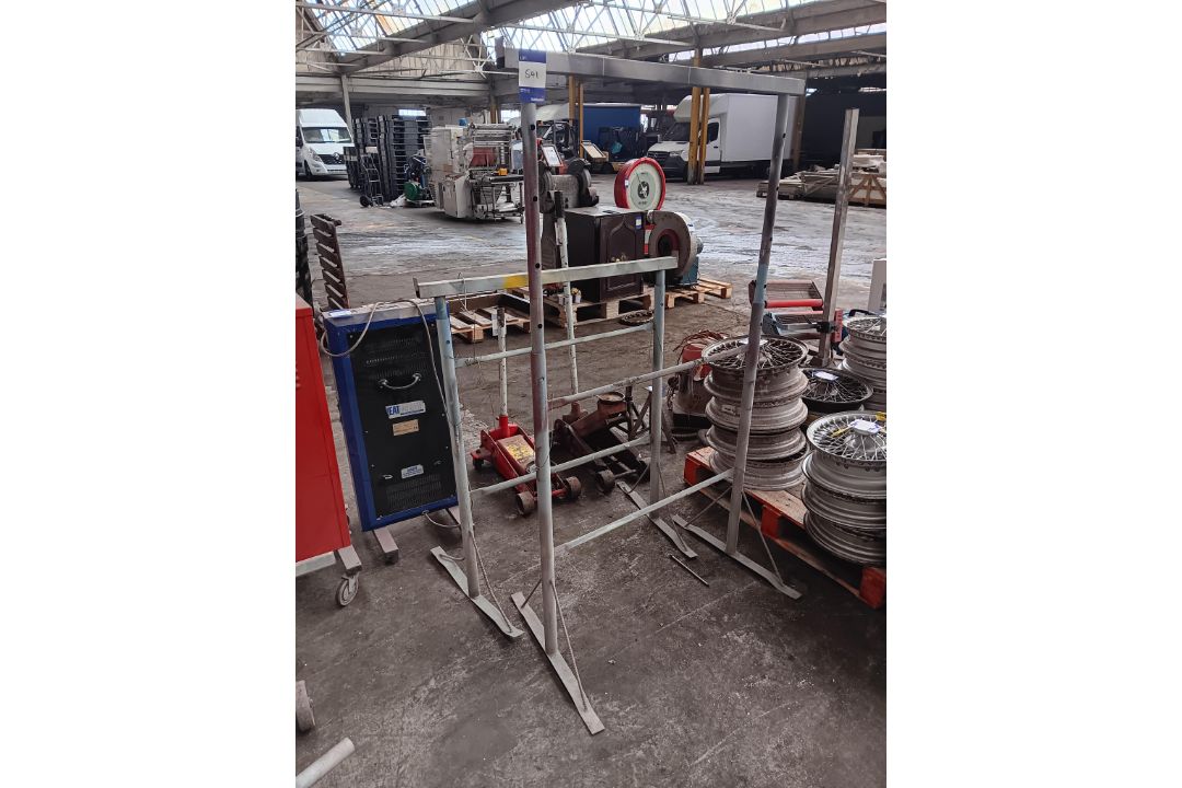 2 adjustable height trestles