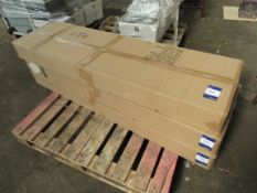 TVS349 oak & white TV stand