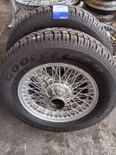 2 wheel rims with Goodyear Club 185/70R14 tyres
