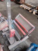 Mobile shortwave infrared heating light