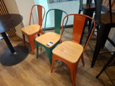 3 metal chairs