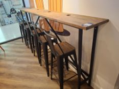 Wall mounted table