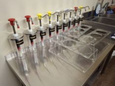 9 dispenser with 5 extra racking and 3 display units