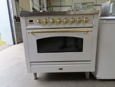 An Ilve Milano 90cm 6 Burner Gas Hob, Single oven,