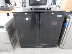 A Polar GL016-04 Twin Door Fridge Unit.