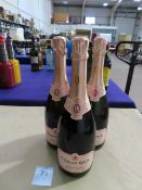 3x Bottles of Graham Beck Brut Rose Pinot Noir Chardonnay