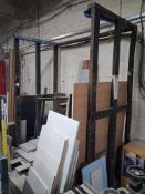 2 Metal Board Storage Racks