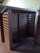 Wooden pitched roof log store 1970mm(w) x 750mm(d) x 1780mm(h) – Please note buyer needs to