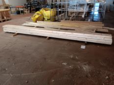 27 x lengths of 4800mm x 70mm x 45mm timber plus various length, width, profile timber to