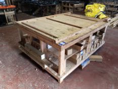 In house manufactured wooden workbench 1520mm(w) x 2000mm(l) x 810mm(h)