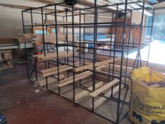 Steel fabricated 30 compartment storage rack 3180mm(l) x 1625mm(w) x 2150mm(h) (compartment size