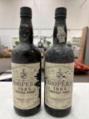 2x Bottles of Hoopers 1985 Vintage Port -75cl