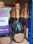 4 Bottles of Ruinart Brut Rose 750ml Champagne - RRP circa £400