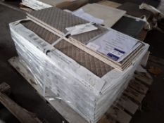 17 Boxes of Azuvi Montana Dark Grey Porcelain Spain Grey Matt; Coverage; 18.36 SQM; Measurements;