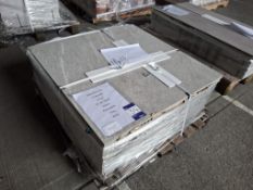 13 Boxes of Satya Porcelain Italy Grey Matt; Coverage: 21.87 SQM; Measurements: 900mm x 900mm x
