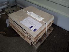 7 Boxes of Fioranese Porcelain Italy Beige; Coverage: 9.72 SQM; Measurements: 600mm x 600mm x