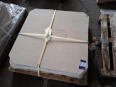 Pallet of 6 Limestone Beige Tiles; Measurements; 900mm x 900mm x 20mm - Lift out fee - £5 + VAT