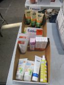 Assortment of creams & lotions as lotted to 2 x boxes to include sun cream, sun lotions – (Viewing