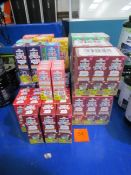 Assortment of Natures Aid mini drops products as lotted to include Daily Microbiotic, Iron, Skin