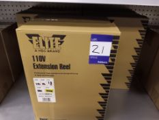 3 x Elite 50 metre 110v extension reels