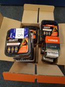 6 boxes Timco Velocity 4.0 x 30 screws (1500 per box) & 5 boxes Timco 5.0 x 40 multipurpose