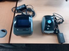 Zebra GK420d label printer and Dymo label printer