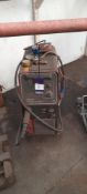 Murex Tradesmig 280-3 mobile welder with gauge and hose. S/n 509-704-0239, 3 phase